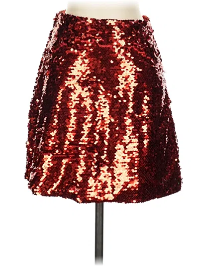 Pre-owned Leith Formal Skirt In Red