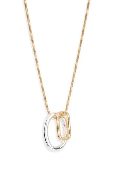 Leith Geo Pendant Necklace In Gold