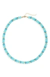Leith Glass Beaded Necklace In Multi