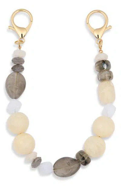 Leith Glass Stone Bead Bag Charm