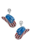 Leith Glitter Cowboy Hat Drop Earrings