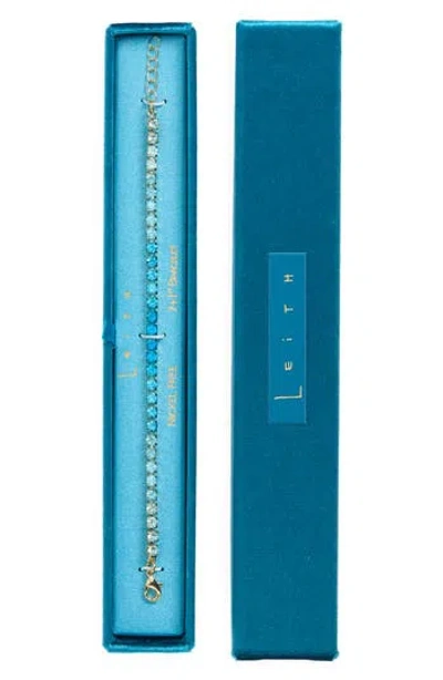Leith Gradient Cz Tennis Bracelet In Blue