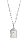 Leith Initial Pendant Necklace
