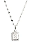 Leith Initial Pendant Necklace