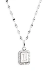 Leith Initial Pendant Necklace