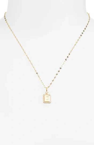 Leith Initial Pendant Necklace In Gold