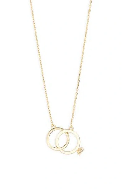 Leith Interlocking Band Pendant Necklace In Gold