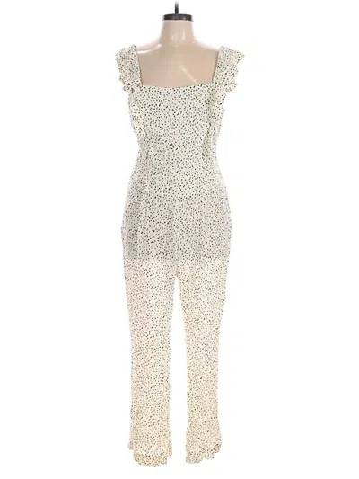 Pre-owned Leith Jumpsuit In Ivory