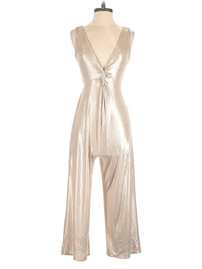 Pre-owned Leith Jumpsuit In Silver