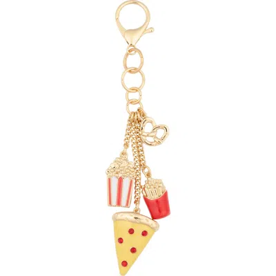 Leith Junk Food Bag Charm In Gold