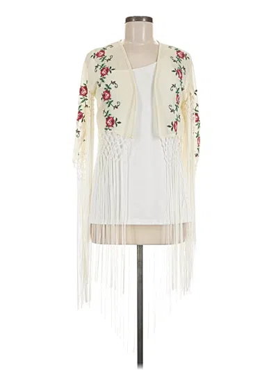 Pre-owned Leith Kimono In Ivory