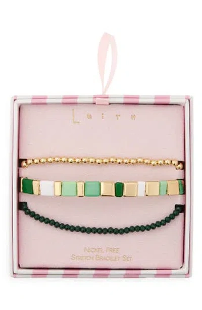Leith Layered Beaded Necklace In Pattern