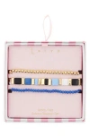 Leith Layered Beaded Necklace In Pink
