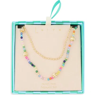 Leith Layered Necklace In Multi
