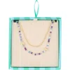 Leith Layered Necklace In Purple