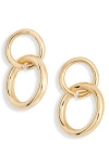 Leith Link Drop Earrings In Gold