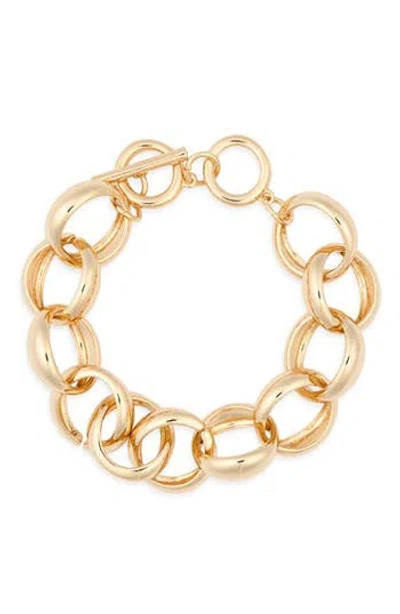 Leith Linked Line Bracelet In Gold