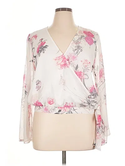 Pre-owned Leith Long Sleeve Blouse In Ivory