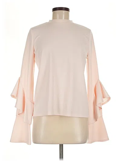 Pre-owned Leith Long Sleeve Blouse In Ivory