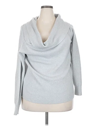 Pre-owned Leith Long Sleeve Turtleneck In Silver