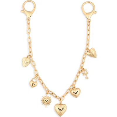 Leith Love Chain Bag Charm In Gold