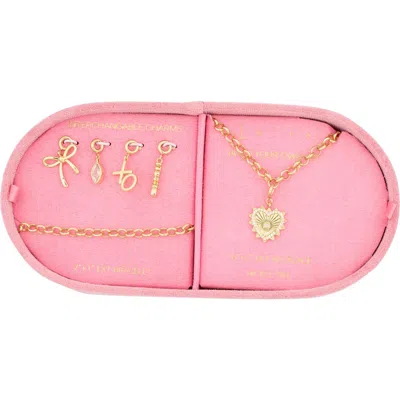 Leith Love Mixed Charm Necklace & Bracelet Set