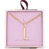 Leith Lowercase Initial Bubble Pendant Necklace In Gold