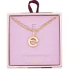 Leith Lowercase Initial Bubble Pendant Necklace In Gold