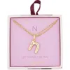Leith Lowercase Initial Bubble Pendant Necklace In Gold