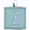Leith Lowercase Initial Bubble Pendant Necklace In Metallic