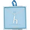 Leith Lowercase Initial Bubble Pendant Necklace In Metallic