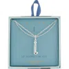 Leith Lowercase Initial Bubble Pendant Necklace In Silver