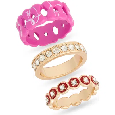 Leith Mixed Set Of 3 Rings In Multi