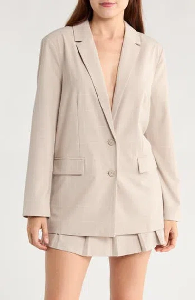 Leith Oversize Blazer In Neutral