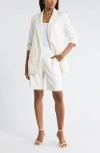 Leith Oversize Peak Lapel Blazer In Neutral