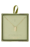 Leith Pavé Cubic Zirconia Initial Pendant Necklace In Gold
