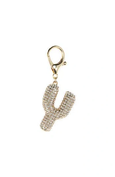 Leith Pavé Initial Bag Charm In Gold