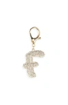 Leith Pavé Initial Bag Charm In Gold
