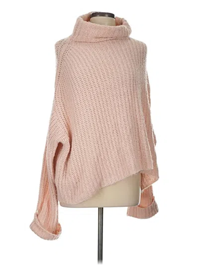 Pre-owned Leith Poncho In Pink