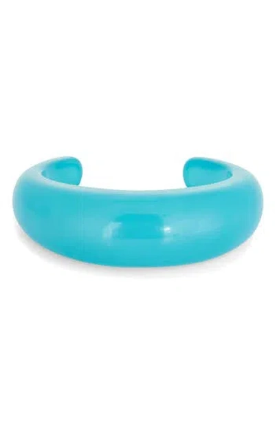 Leith Puffy Cuff Bracelet In Blue