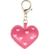 Leith Puffy Heart Bag Charm In Pink