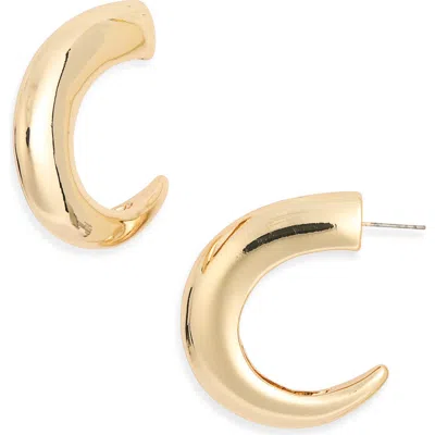Leith Puffy Hoop Earrings In Gold