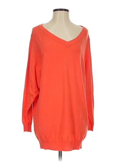 Pre-owned Leith Pullover Sweater In Orange