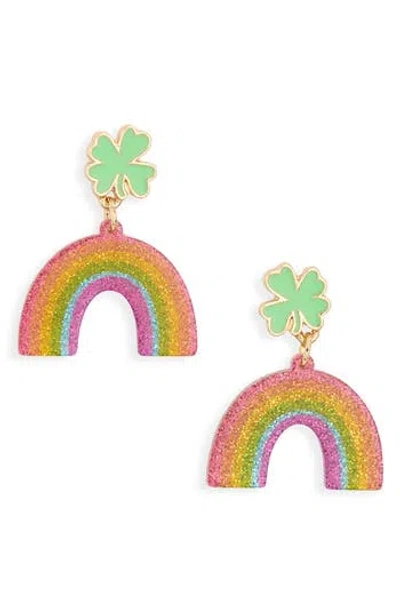 Leith Rainbow Drop Earrings In Gold