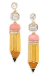 Leith Resin Pencil Drop Earrings