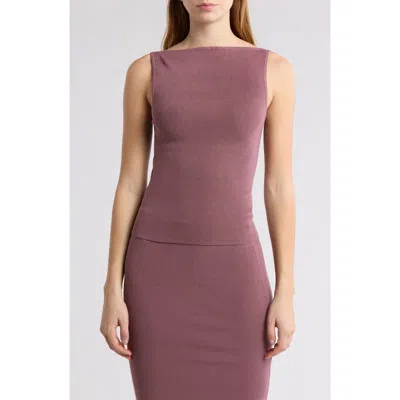Leith Reversible Compact Tank In Purple Taupe