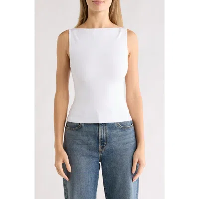 Leith Reversible Compact Tank In White