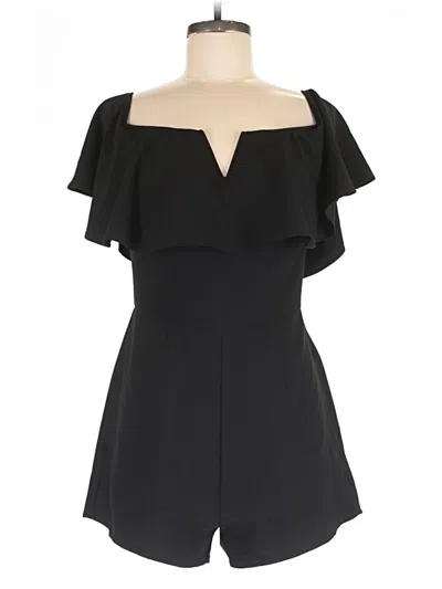 Pre-owned Leith Romper In Black