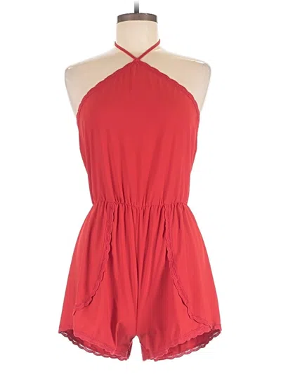Pre-owned Leith Romper In Red