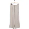 Leith Satin Drawstring Pants In Gray
